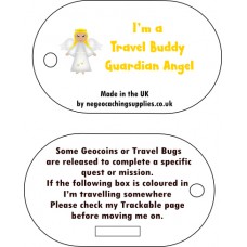 Travel Buddy Guardian Angel Tag (by NE Geocaching Supplies)